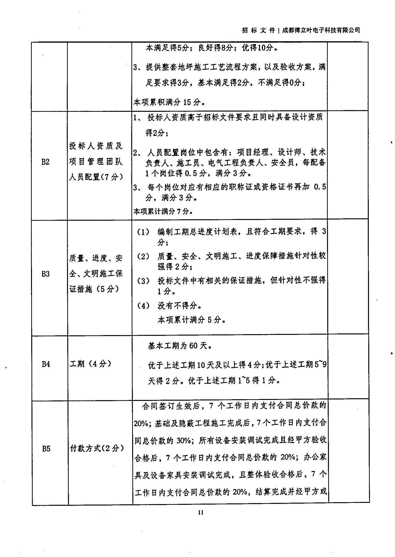 傅立叶生产中心扩产场地装修项目设计与施工招标书_页面_11